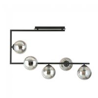 plafon de techo ventara grafito 5 luces