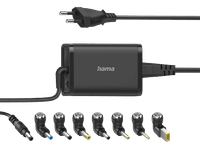 cargador para portatil - hama universal notebook 45w 7 adaptadores 15-19 v universal negro