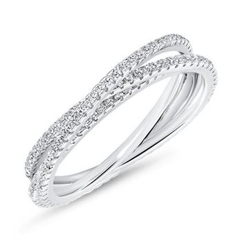 Anillo triple de plata 925 con circonita cúbica