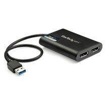 StarTech.com Adaptador GrÃ¡fico Externo USB 3.0 a DisplayPort Doble 4K60 DisplayLink - Cable Conversor USB 3.0 a DP de VÃdeo para Mac y Windows