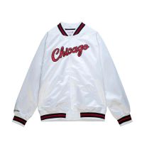 chaqueta chicago bulls lightweight satin mitchell and ness