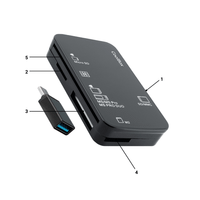 card reader externo coolbox cre4ac usb 30 sdsdhcsdxc microsdtflash ms dnie 40 adaptador usb-c