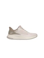 zapatillas skechers bobs squad 4 slip-ins staple look mujer beige
