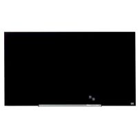 nobo widescreen pizarra magnetica de cristal de 126 x 711 cm color negro