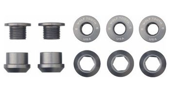 Juego de 5 tornillos y tuercas de chimenea wolf tooth 1x 6 mm gris