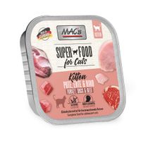 macs en tarrinas 16 x 100 g para gatos - kitten pavo pato y vacuno