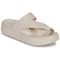 crocs chanclas getaway platform toe loop para mujer