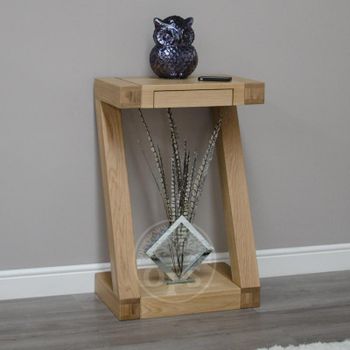 Infinity Oak Designer Small Console Table