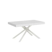 mesa extensible 90x140400 cm efecto madera fresno blanco