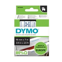dymo s0720840  45804 cinta azul sobre blanco 19 mm original