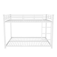litera infantil de hierro 140x200 cm - blanco