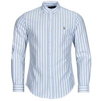 polo ralph lauren camisa manga larga camisa corte slim en oxford para hombre