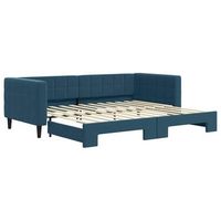 cama individual  cama para adultos  sofa cama nido terciopelo azul 90x200 cm
