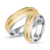 alianzas vivo bicolor 925 plata con circonitas