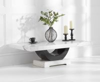 raphael white marble coffee table