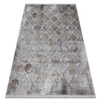 alfombra luce 75 moderna trebol marroqui vintage - structural gris  192x290 cm