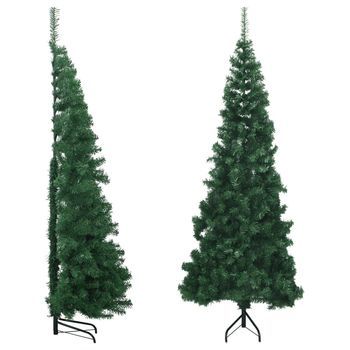 Árbol De Navidad Artificial De Esquina Verde 240 Cm Pvc Vidaxl