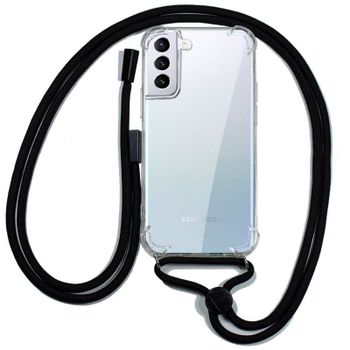 Cool Funda Transparente con Cordón Liso para Samsung Galaxy S21 Plus