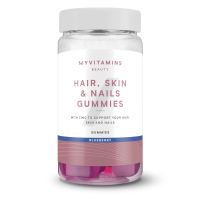myvitamins hair skin and nails gummies - 60gummies - blueberry