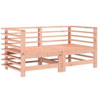 2 uds sofas de esquina de jardin  sofa de exterior madera maciza douglas