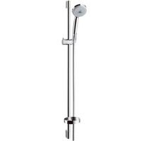 set de ducha hansgrohe croma 100 multi con barra de ducha 90 cm y jabonera 27774000