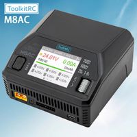 cargador toolkitrc m8ac ac200w dc600w 1-8s accesorio inteligente para cargar baterias de litio para modelos de autos de juguete