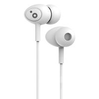 sunstech pops  auricular estereo tpe con microfono color blanco