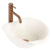 lavabo sobre encimera hm-34b beige handmade art