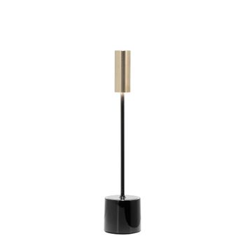 Zafferano lámpara de mesa led negro latón