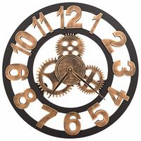 reloj de pared metal 58 cm dorado y negro dec022221