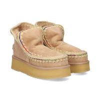 mou botines con tacon mujer - marron talla 40