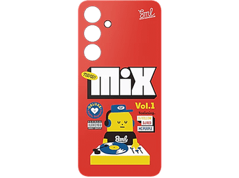 Funda móvil - Samsung Flipsuit EF-MS721CREGWW, Compatible con Galaxy S24 FE, Rojo