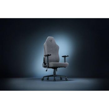 Silla gaming Razer Iskur V2 X soporte lumbar tela gris y negra 2D