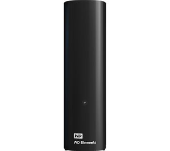 WD Elements External Hard Drive - 8 TB, Black, Black