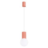 lampara colgante mido rosa 1 luz