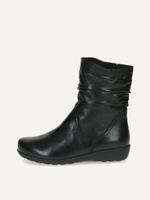 caprice bootie black made of leather without heel size 42