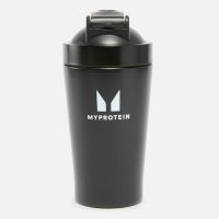 minivaso mezclador de metal reciclado de myprotein - negro