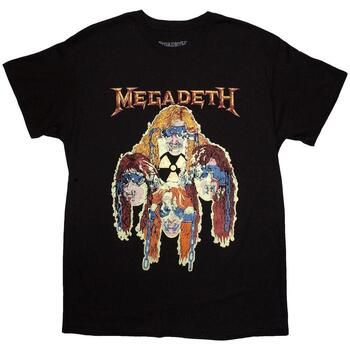 Megadeth Camiseta manga larga Nuclear Glow Heads para mujer