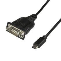 StarTech.com Adaptador Conversor USB Tipo C a Serie DB9 RS232 con RetenciÃ³n de Puertos COM - Cable Convertidor de 40cm USBC a Serie - para PLCs, EscÃ¡ners, Impresoras - para Windows Mac y Linux