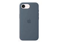 apple funda de silicona con magsafe para el iphone 17e compatible correa crossbody azul nautico