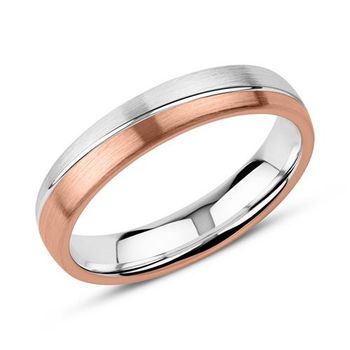 Anillo grabado de plata 925 para hombre, rosado
