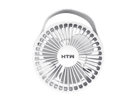 mini ventilador - htw htw-vmi-05tp 5 w 1 velocidad caudal de aire 19 mmin portatil blanco
