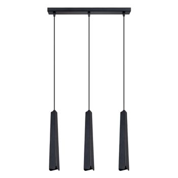 Lámpara de techo negro acero alt. 120