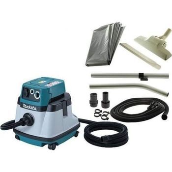 Makita Aspiradora Cilíndrica, Seca Y Húmeda, Bolsa Para El Polvo, 25 L, 73 Db