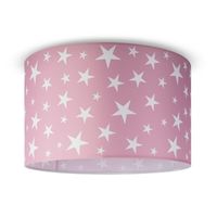 lampara de techo loro rosa