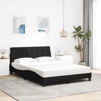 cama matrimonial  cama para adultos  cama sin colchon tela negro 140x200 cm cfw128415