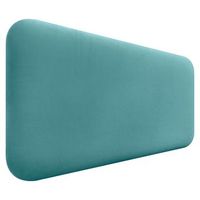 dhome cabecero tapizado en terciopelo liso redondeado para pared acusticos cabeceros absorbentes cabezal cama dormitorio turquesa 110cm