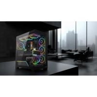 caja pc modecom volcano stellar plus negro vidrio templado midi tower