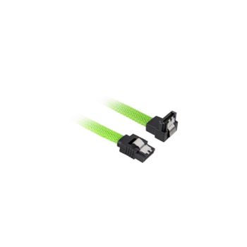 Cable SATA III Sharkoon Macho/Macho 0,45 m Verde/Negro conexión segura