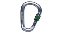 black diamond pearlock screwgate carabiner grey